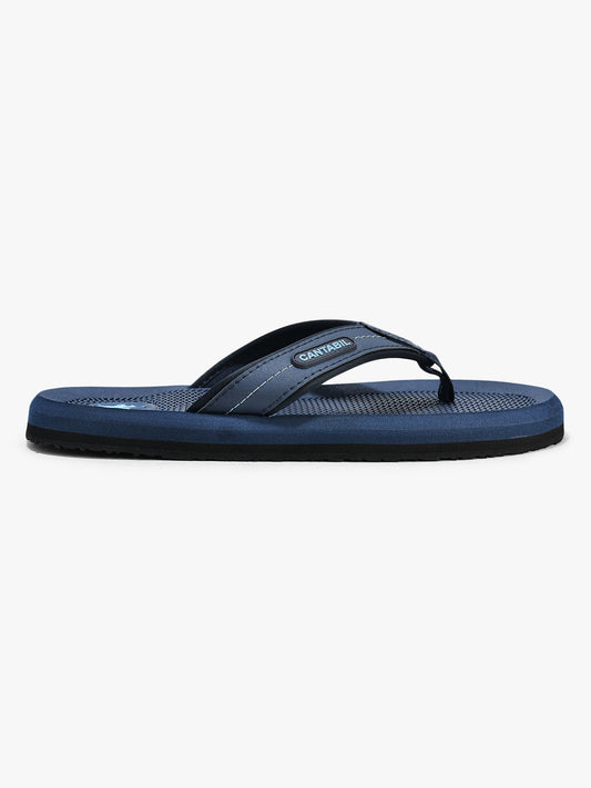 Casual Flip Flop for Men l Lightweight & Comfortable with Cushioned Insole EVA Upper Rubber Sole Slip on Closure