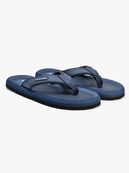 Casual Flip Flop for Men l Lightweight & Comfortable with Cushioned Insole EVA Upper Rubber Sole Slip on Closure