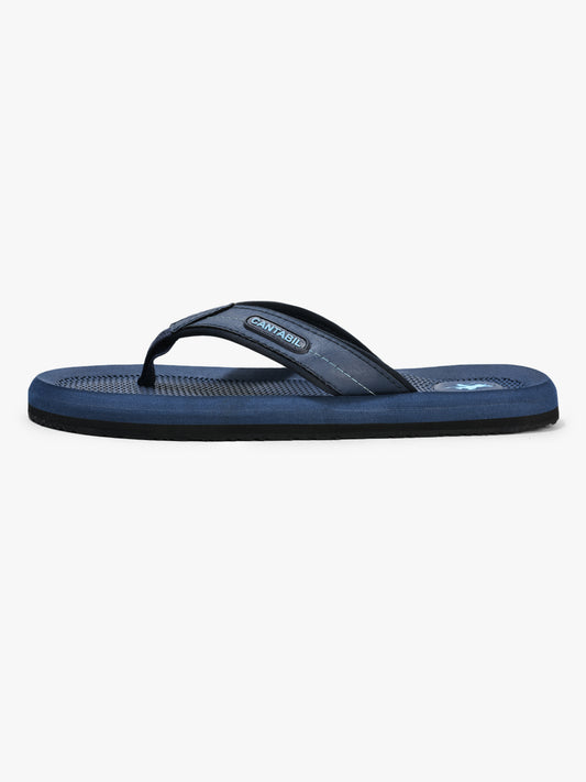 Casual Flip Flop for Men l Lightweight & Comfortable with Cushioned Insole EVA Upper Rubber Sole Slip on Closure