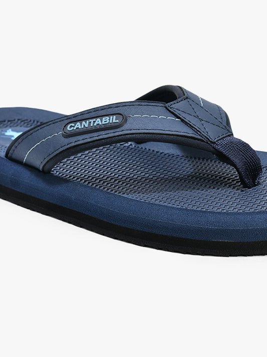 Casual Flip Flop for Men l Lightweight & Comfortable with Cushioned Insole EVA Upper Rubber Sole Slip on Closure