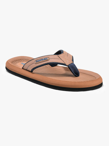 Casual Flip Flop for Men l Lightweight & Comfortable with Cushioned Insole EVA Upper Rubber Sole Slip on Closure