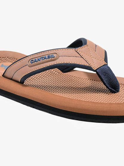 Casual Flip Flop for Men l Lightweight & Comfortable with Cushioned Insole EVA Upper Rubber Sole Slip on Closure