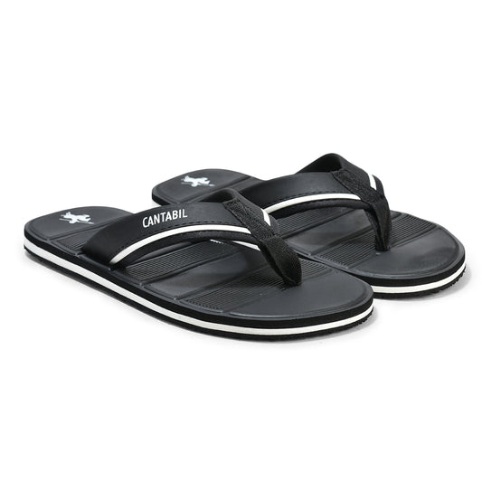 Casual Flip Flop for Men l Lightweight & Comfortable with Cushioned Insole EVA Upper Rubber Sole Slip on Closure
