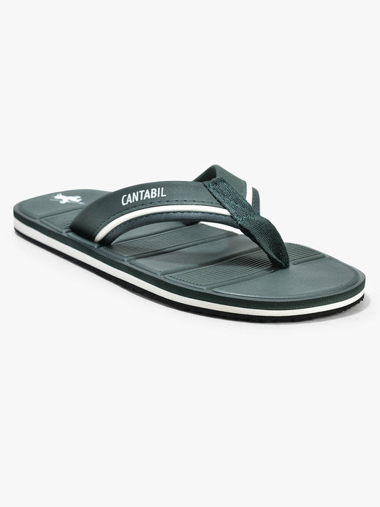 Casual Flip Flop for Men l Lightweight & Comfortable with Cushioned Insole EVA Upper Rubber Sole Slip on Closure