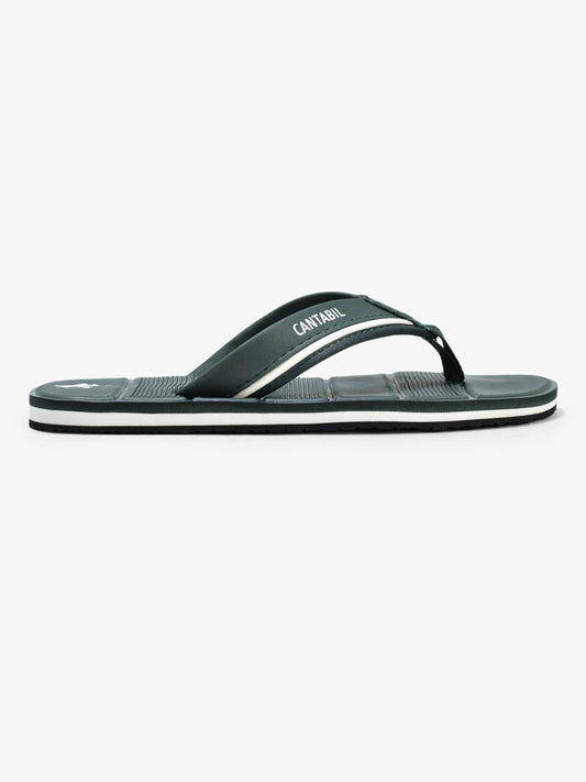 Casual Flip Flop for Men l Lightweight & Comfortable with Cushioned Insole EVA Upper Rubber Sole Slip on Closure