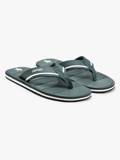 Casual Flip Flop for Men l Lightweight & Comfortable with Cushioned Insole EVA Upper Rubber Sole Slip on Closure