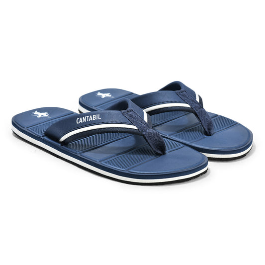Casual Flip Flop for Men l Lightweight & Comfortable with Cushioned Insole EVA Upper Rubber Sole Slip on Closure