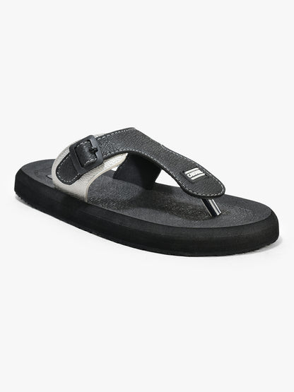Casual Flip Flop for Men l Lightweight & Comfortable with Cushioned Insole EVA Upper Rubber Sole Slip on Closure