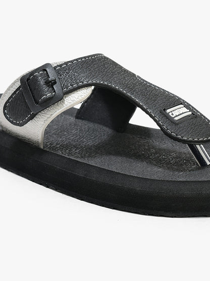 Casual Flip Flop for Men l Lightweight & Comfortable with Cushioned Insole EVA Upper Rubber Sole Slip on Closure