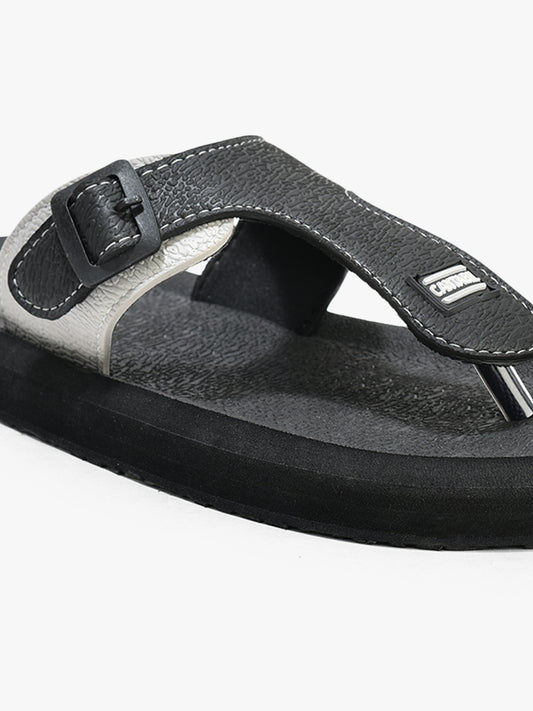 Casual Flip Flop for Men l Lightweight & Comfortable with Cushioned Insole EVA Upper Rubber Sole Slip on Closure