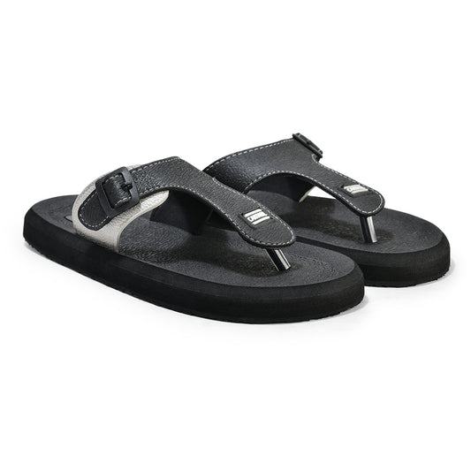 Casual Flip Flop for Men l Lightweight & Comfortable with Cushioned Insole EVA Upper Rubber Sole Slip on Closure