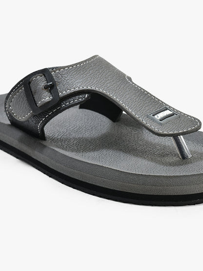 Casual Flip Flop for Men l Lightweight & Comfortable with Cushioned Insole EVA Upper Rubber Sole Slip on Closure