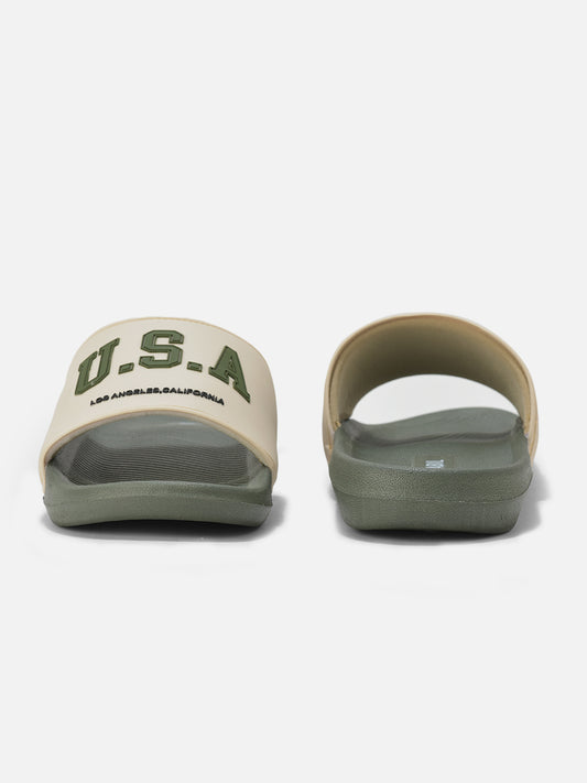 Casual Sliders for Men | Lightweight & Comfortable with Cushioned Insole Silicon Upper EVA Sole Slip On Closure