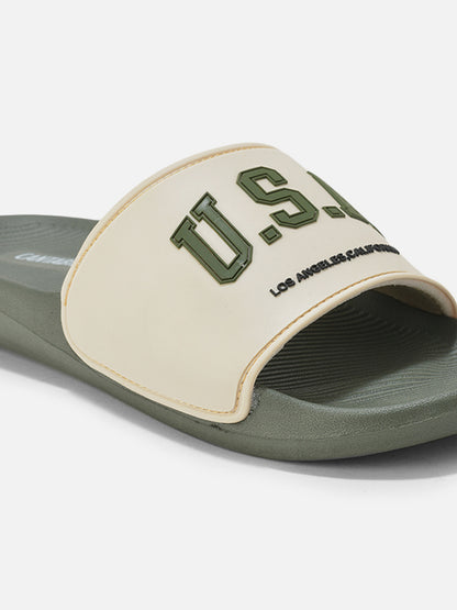 Casual Sliders for Men | Lightweight & Comfortable with Cushioned Insole Silicon Upper EVA Sole Slip On Closure
