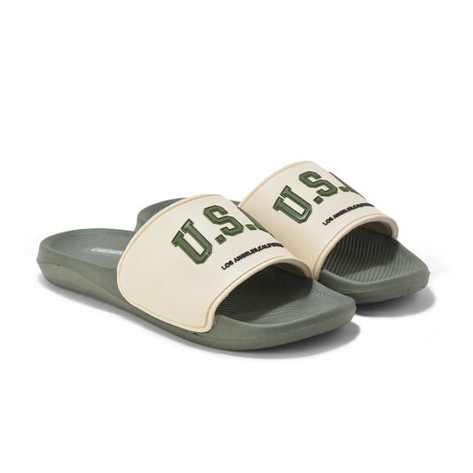 Casual Sliders for Men | Lightweight & Comfortable with Cushioned Insole Silicon Upper EVA Sole Slip On Closure
