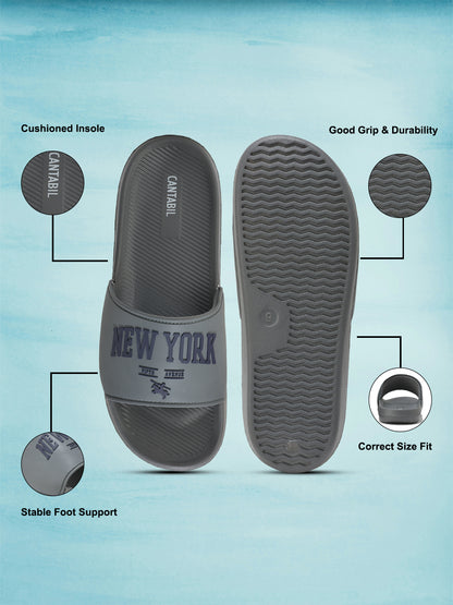 Slider for Men | Lightweight & Comfortable with Cushioned Insole Silicon Upper EVA Sole Slip On Closure