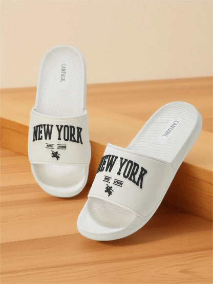 Slider for Men | Lightweight & Comfortable with Cushioned Insole Silicon Upper EVA Sole Slip On Closure
