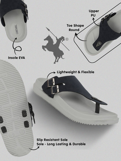 Slider for Men | Lightweight & Comfortable with EVA Insole Silicon Upper Sole Slip on Closure