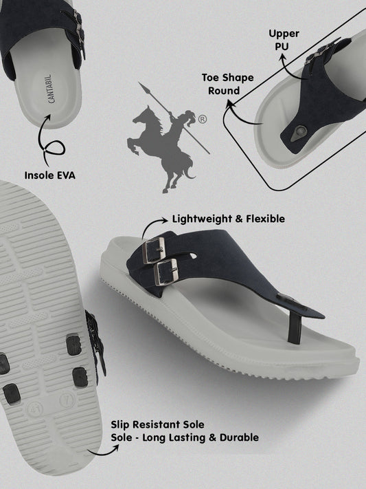 Slider for Men | Lightweight & Comfortable with EVA Insole Silicon Upper Sole Slip on Closure