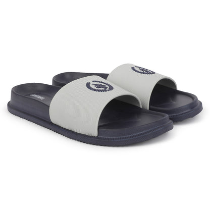 Slider for Men l Lightweight & Comfortable with EVA Insole Silicon Upper Sole Slip on Closure