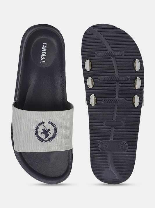 Slider for Men l Lightweight & Comfortable with EVA Insole Silicon Upper Sole Slip on Closure