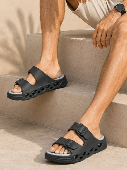 Grey Colourblock Casual Flip-flop for Men