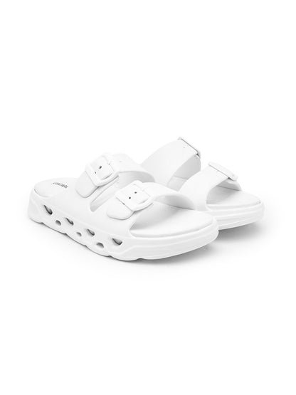 White Colourblock Casual Flip-flop for Men