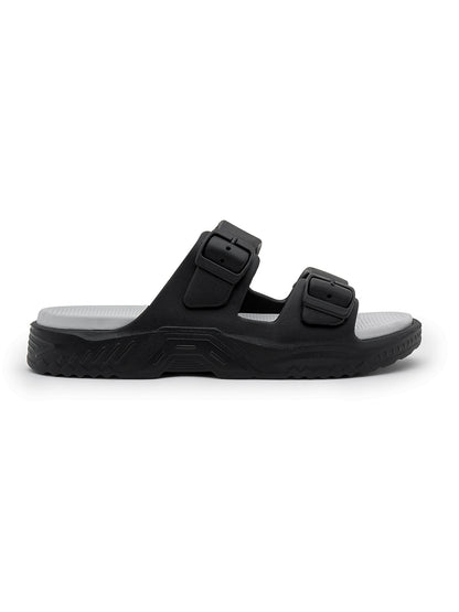 Black & Grey Colourblock Casual Flip-flop for Men