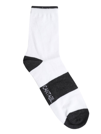 Men's White Basic Ankle length  Socks -Pack of 5