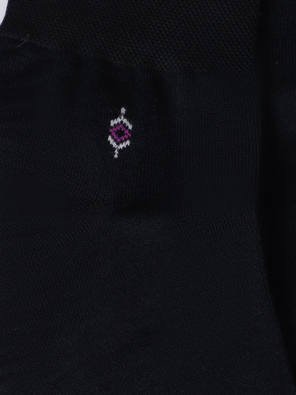 Men's Black Basic Ankle length Socks -Pack of 5