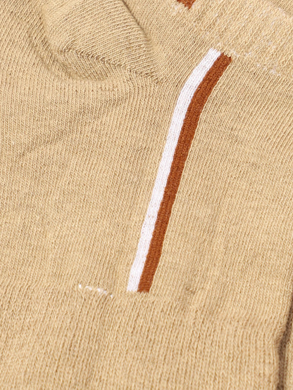 Men's Beige Basic Ankle length Socks -Pack of 5