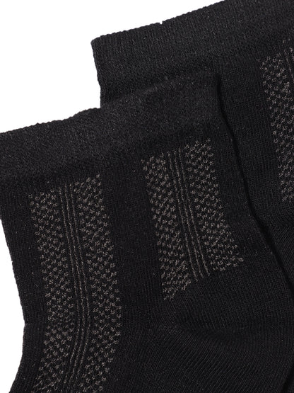 Men's Black Basic Ankle length Socks -Pack of 5