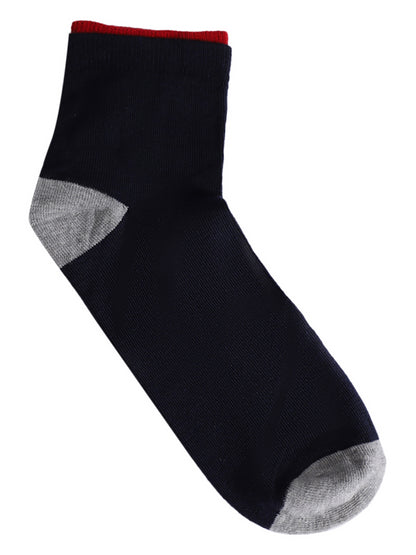 Men's Navy Blue Basic Ankle length Socks -Pack of 5