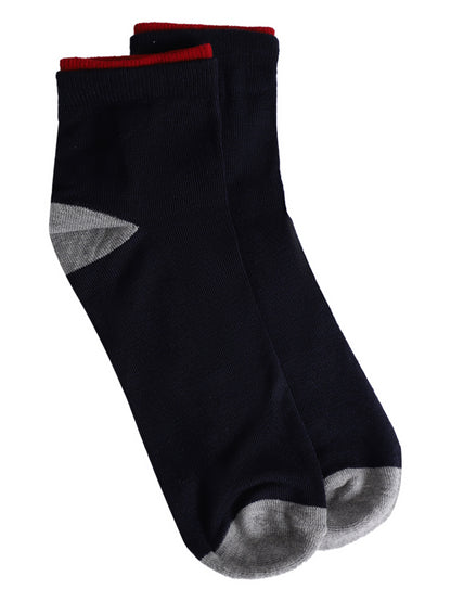 Men's Navy Blue Basic Ankle length Socks -Pack of 5