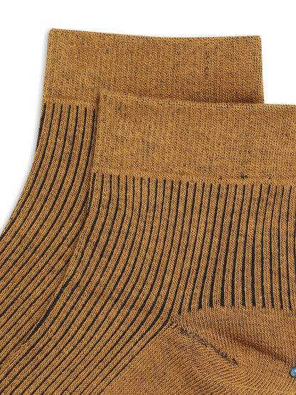 Men Set of 5 Mustard Ankle Length Socks