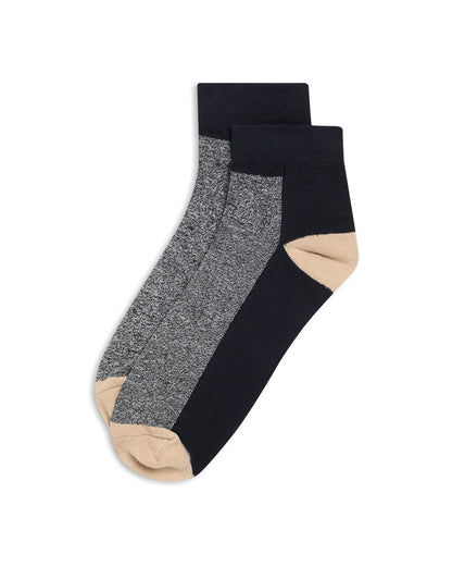 Men Set of 5 Navy Ankle Length Socks