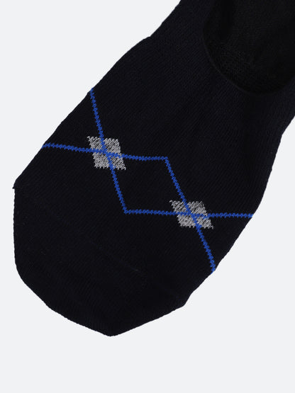 Men Set of 5 Foot Length Navy Socks