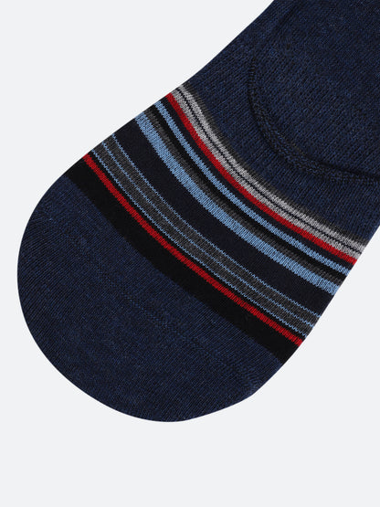 Men Set of 5 Foot Length Navy Socks