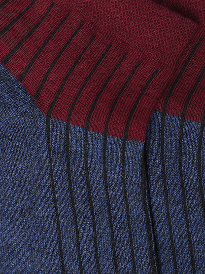 Men's Maroon Fashion Ankle length  Terry Socks -Pack of 5