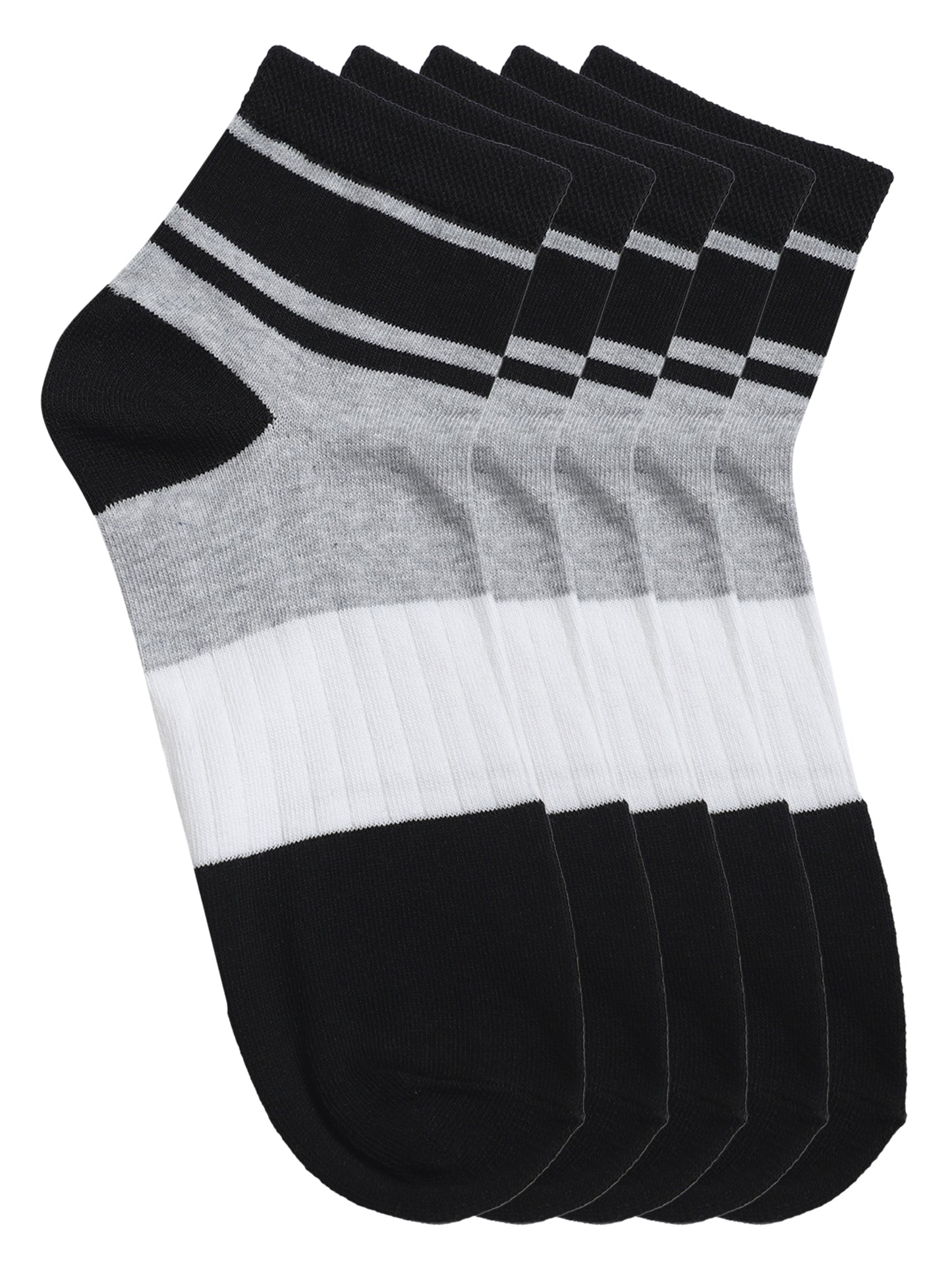 Cantabil Men Pack of 5 Grey Socks (7121540055179)