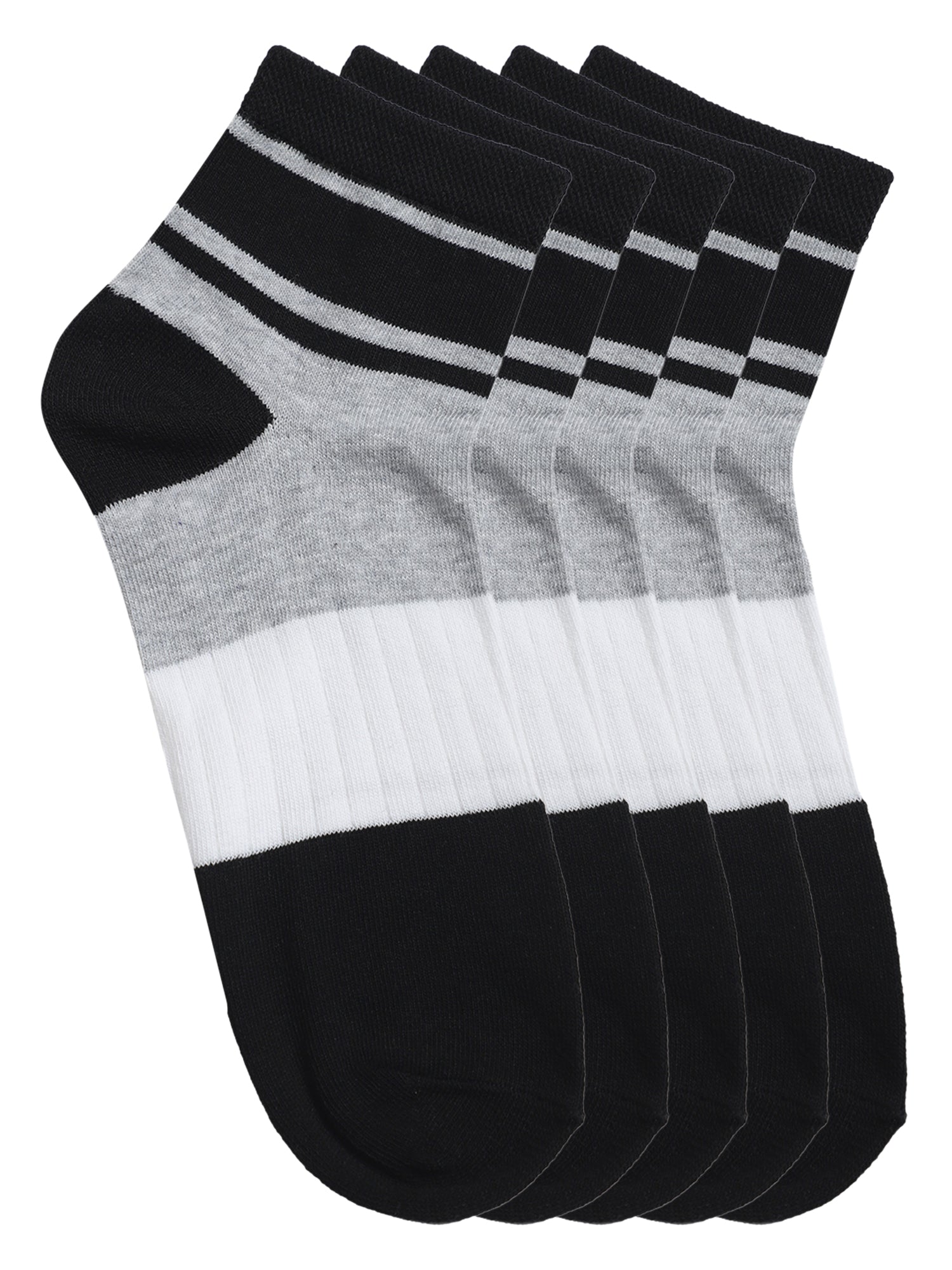 Cantabil Men Pack of 5 Grey Socks (7121540055179)