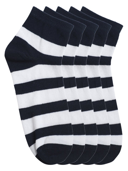 Cantabil Men Pack of 5 Navy Socks (7121562009739)