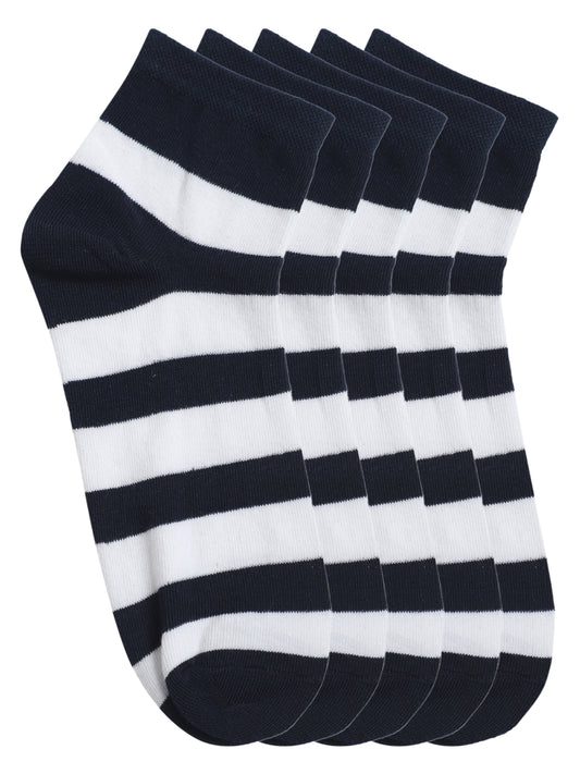 Cantabil Men Pack of 5 Navy Socks (7121562009739)