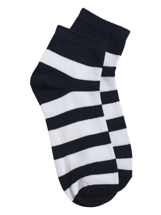 Men's Navy Blue Fashion Ankle length Socks -Pack of 5