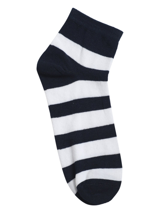 Men's Navy Blue Fashion Ankle length Socks -Pack of 5