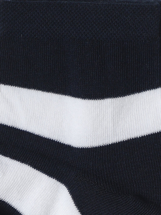 Men's Navy Blue Fashion Ankle length Socks -Pack of 5