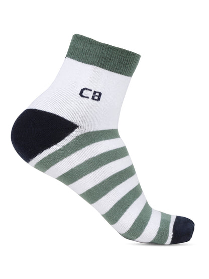 Men's Sage Green Fashion Ankle length Socks -Pack of 5