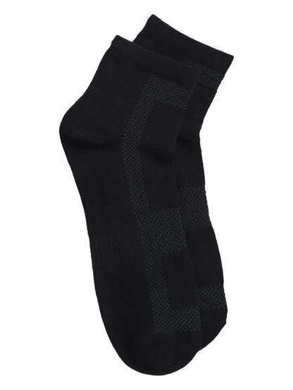 Men's Black Fashion Ankle length Socks -Pack of 5