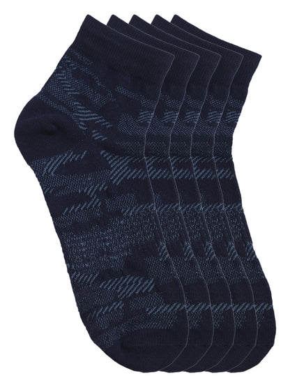 Cantabil Men Pack of 5 Navy Socks (7121564500107)
