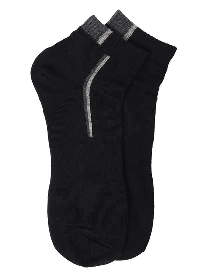 Men's Black Fashion Ankle length  Socks -Pack of 5